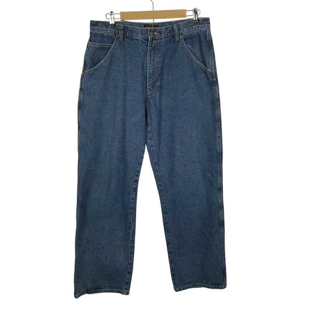 Stanley Men’s Denim Distressed Carpenter Jeans. Size 34/32